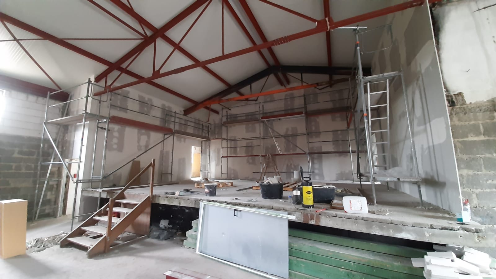Wiederaufbau Sporthalle – Bild 31